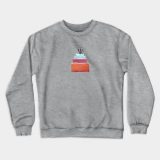 Celebration cake collage Crewneck Sweatshirt